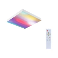 Paulmann LED Panel Velora Rainbow DynamicRGBW Eckig 295x295mm 13,2W 1140lm 3000 - 6500K Weiß Dimmbar