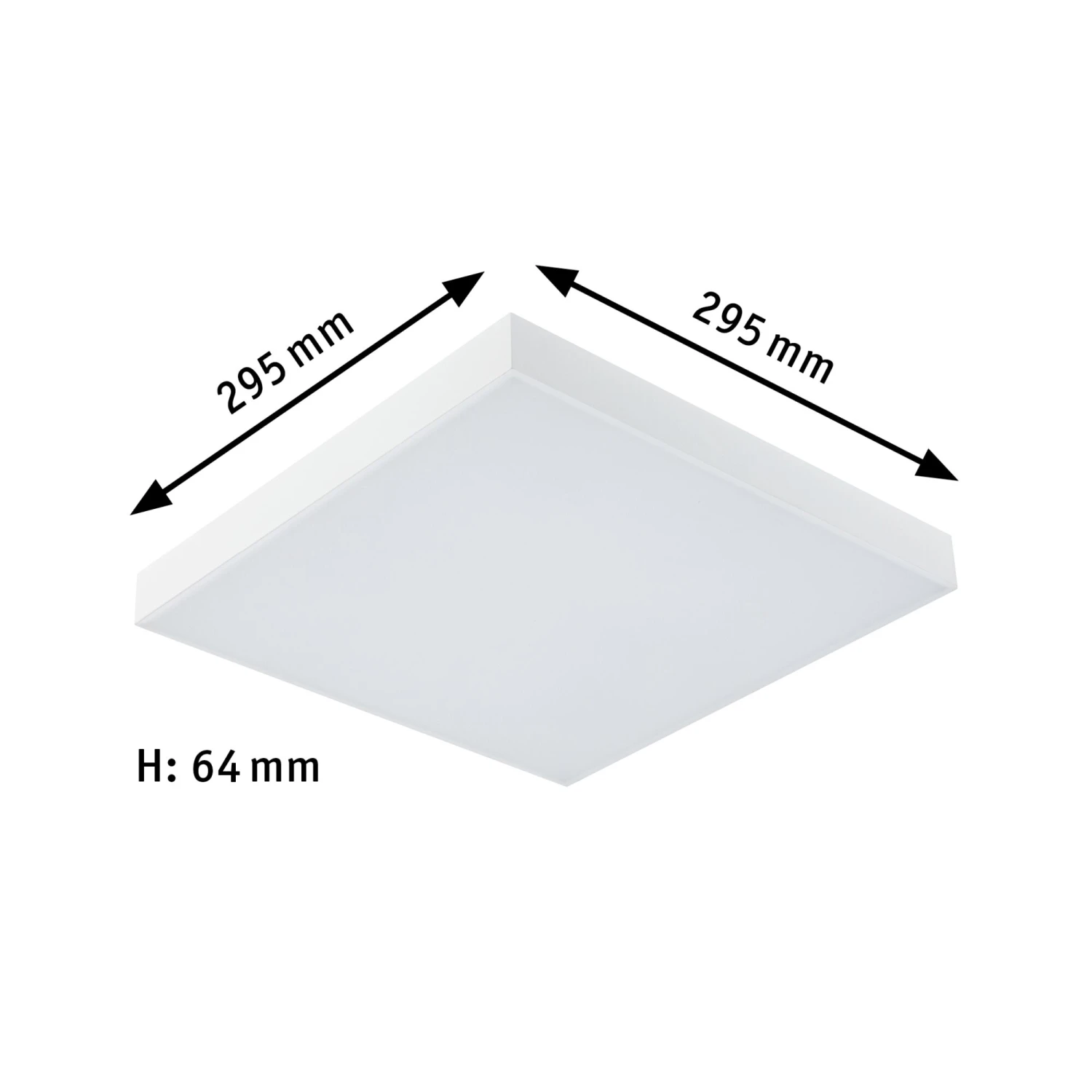 Paulmann LED Panel Velora Rainbow DynamicRGBW Eckig 295x295mm 13,2W 1140lm 3000 - 6500K Weiß Dimmbar - Image 3