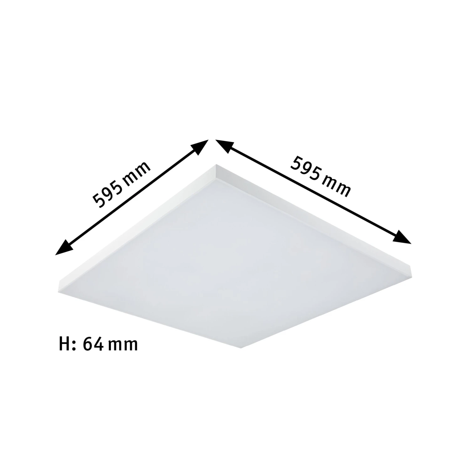Paulmann LED Panel Velora Rainbow DynamicRGBW Eckig 595x595mm 31W 2820lm 3000 - 6500K Weiß Dimmbar - Image 3