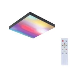Paulmann LED Panel Velora Rainbow DynamicRGBW Eckig 295x295mm 13,2W 1140lm 3000 - 6500K Schwarz Dimmbar