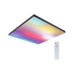 Paulmann LED Panel Velora Rainbow DynamicRGBW Eckig 595x595mm 31W 2820lm 3000 - 6500K Schwarz Dimmbar