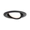 Paulmann LED Einbauleuchte Nova Plus Coin Einzelleuchte Schwenkbar IP65 Rund 93mm 30° Coin 6W 470lm 230V Dimmbar 2700K Schwarz Matt