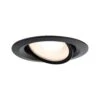 Paulmann Einbauleuchte Nova Plus Schwenkbar IP65 Rund 93mm 30° GU5,3 / GU10 Max. 35W 230/12V Dimmbar Schwarz Matt