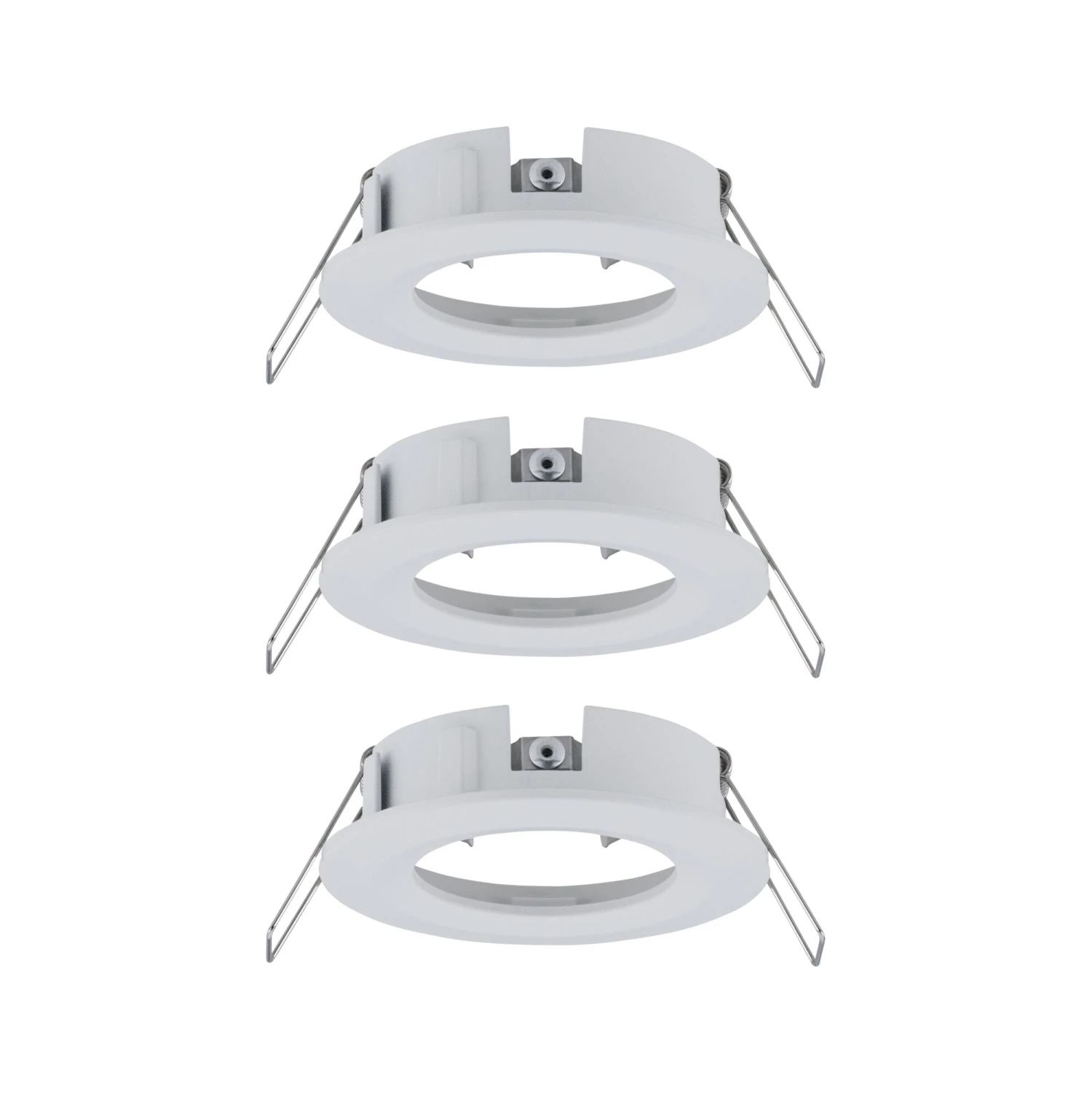 Paulmann Einbauleuchte Choose Basisset Starr IP44 Rund 78mm Max. 3x10W Dimmbar Weiß Matt - Image 2