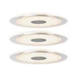 Paulmann Premium LED Einbauleuchte Whirl Basisset Rund 150mm 3x6,9W 3x450lm 230V 3000K Alu Gedreht/Satin