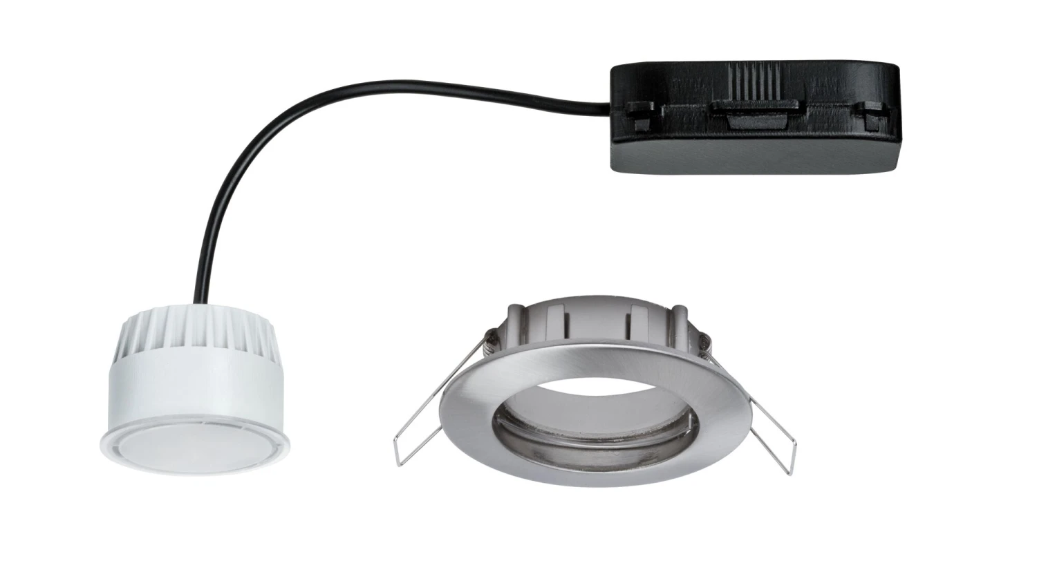 Paulmann Premium LED Einbauleuchte Coin IP44 Rund 79mm Coin 3x6,8W 3x430lm 230V 2700K Eisen Gebürstet/Satin - Image 5