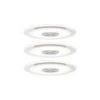 Paulmann Premium LED Einbauleuchte Whirl Basisset Rund 120mm 3x4,9W 3x180lm 230V Dimmbar 3000K Alu Gedreht/Satin