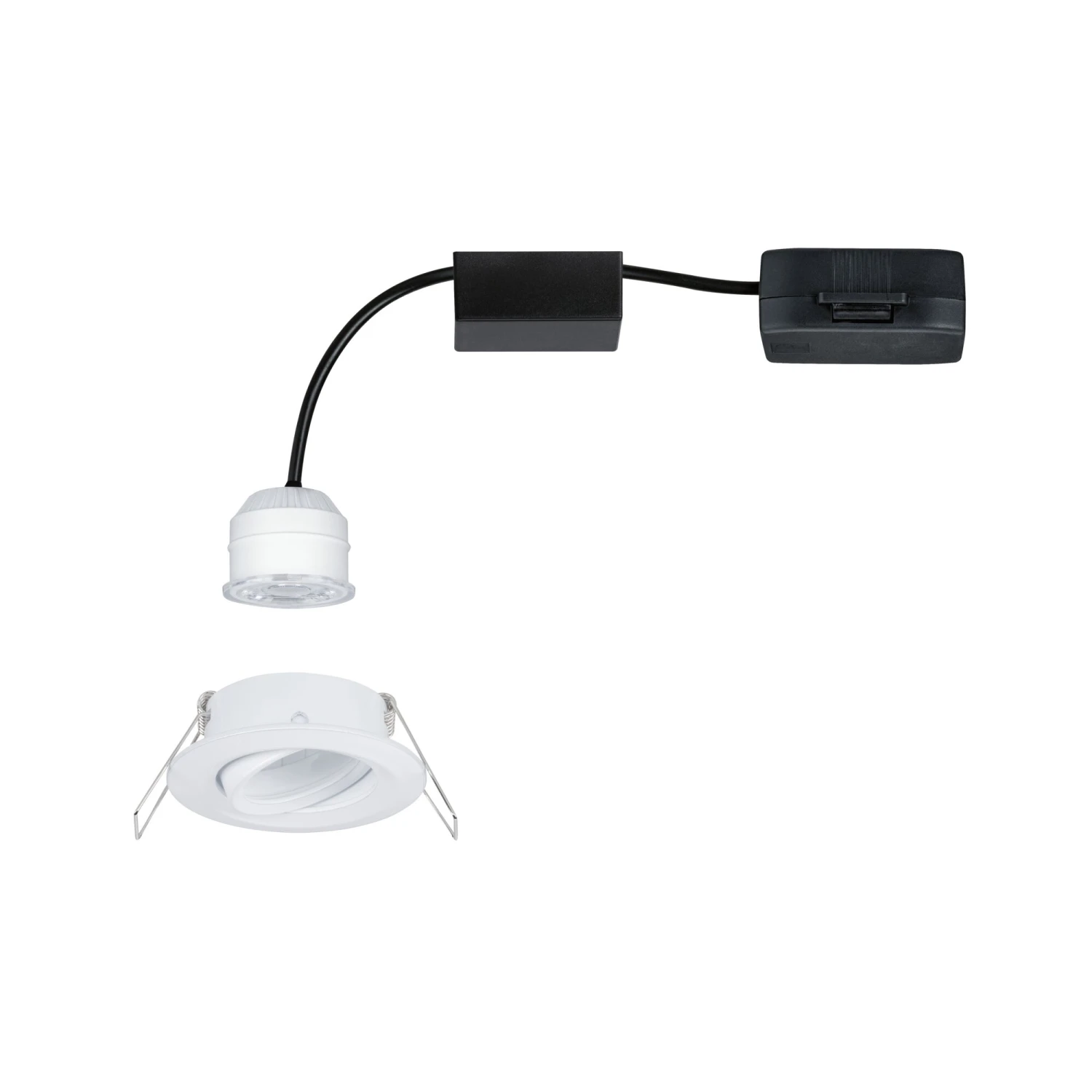 Paulmann LED Einbauleuchte Easy Dim Nova Mini Plus Coin Einzelleuchte Schwenkbar Rund 66mm 15° Coin 4,2W 300lm 230V Dimmbar 2700K Weiß Matt - Image 8