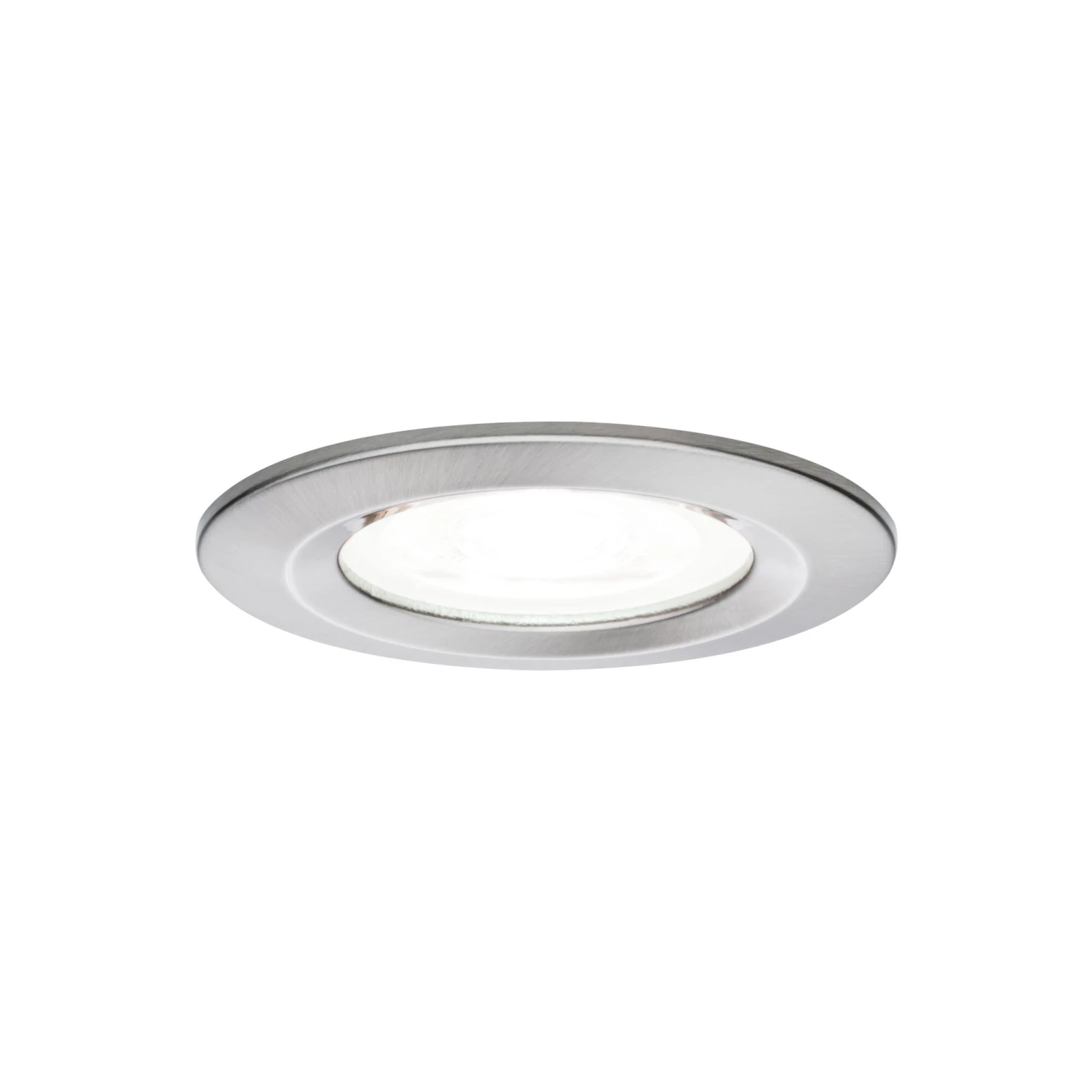 Paulmann LED Einbauleuchte Nova Basisset Starr IP44 Rund 78mm GU10 3x6,5W 3x470lm 230V 4000K Eisen Gebürstet - Image 5