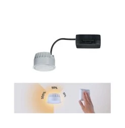 Paulmann LED Modul Einbauleuchte 3-Step-Dim Nova Coin Rund 51mm Coin 6W 530lm 230V Dimmbar 4000K Satin