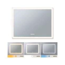 Paulmann LED Leuchtspiegel Mirra IP44 White Switch 1600lm 230V 22W Dimmbar Chrom/Weiß