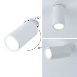 Paulmann LED Einbauleuchte 3-Step-Dim Turnal Rund 60mm 90° Coin 6W 470lm 230V Dimmbar 2700K Weiß Matt