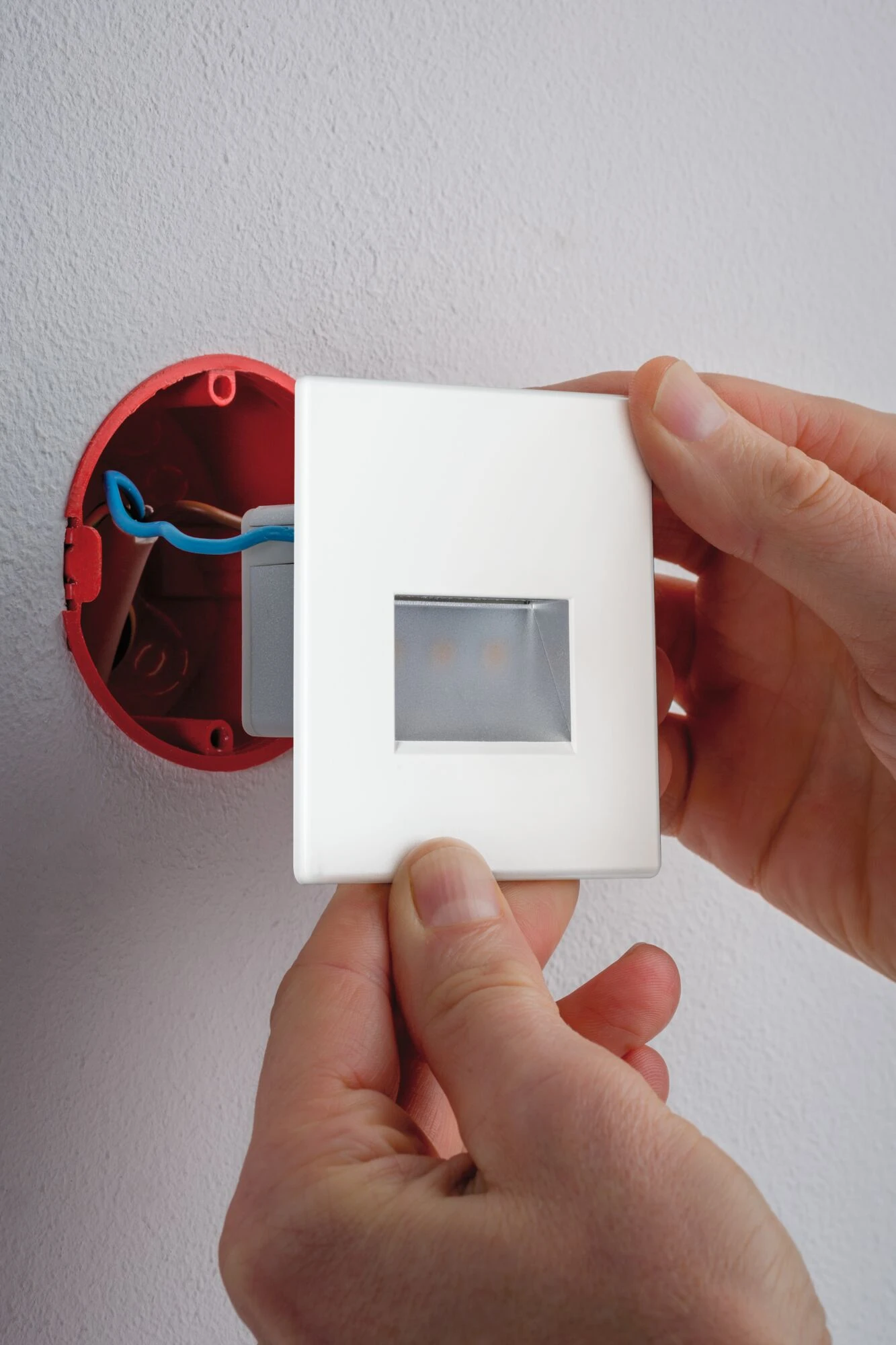 Paulmann LED Wandeinbauleuchte Edge Quadro Eckig 80x5mm 1,2W 50lm 230V 2700K Weiß Matt - Image 3