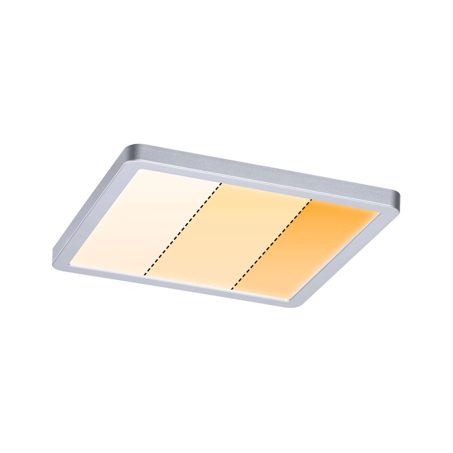 Paulmann VariFit LED Einbaupanel Dim To Warm Areo IP44 Eckig 175x175mm 13W 1200lm 3 Step Dim To Warm Chrom Matt Dimmbar – Bild 4