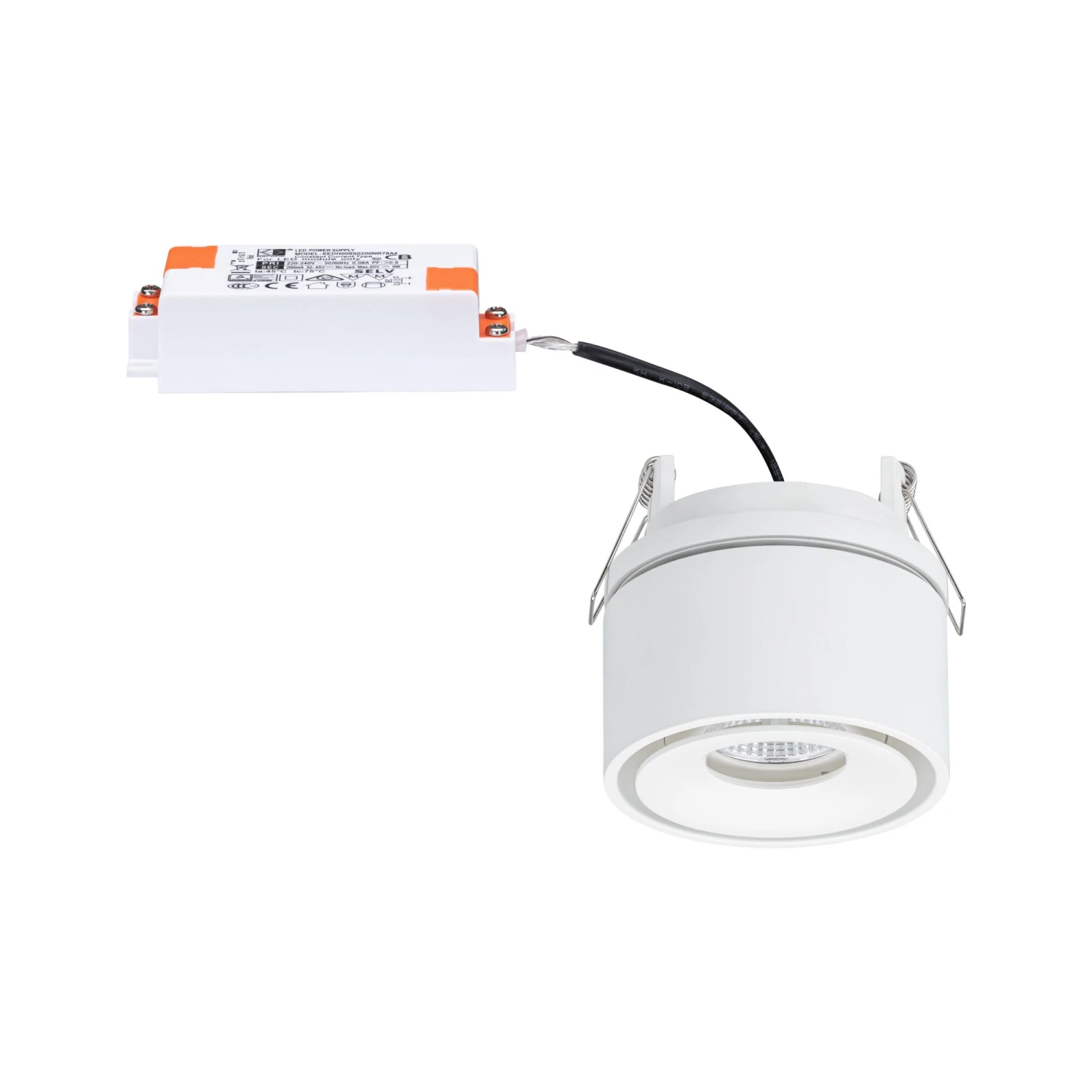 Paulmann LED Einbauleuchte Spircle Rund 78mm 8W 550lm 230V 3000K Weiß Matt - Image 9