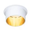 Paulmann LED Einbauleuchte 3-Step-Dim Gil Coin IP44 Rund 68mm Coin 6W 470lm 230V Dimmbar 2700K Weiß Matt/Gold