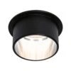 Paulmann LED Einbauleuchte 3-Step-Dim Gil Coin IP44 Rund 68mm Coin 6W 470lm 230V Dimmbar 2700K Schwarz Matt/Eisen Gebürstet