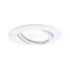 Paulmann LED Einbauleuchte Base Coin Einzelleuchte Schwenkbar Rund 90mm 20° Coin 5W 370lm 230V 3000K Weiß