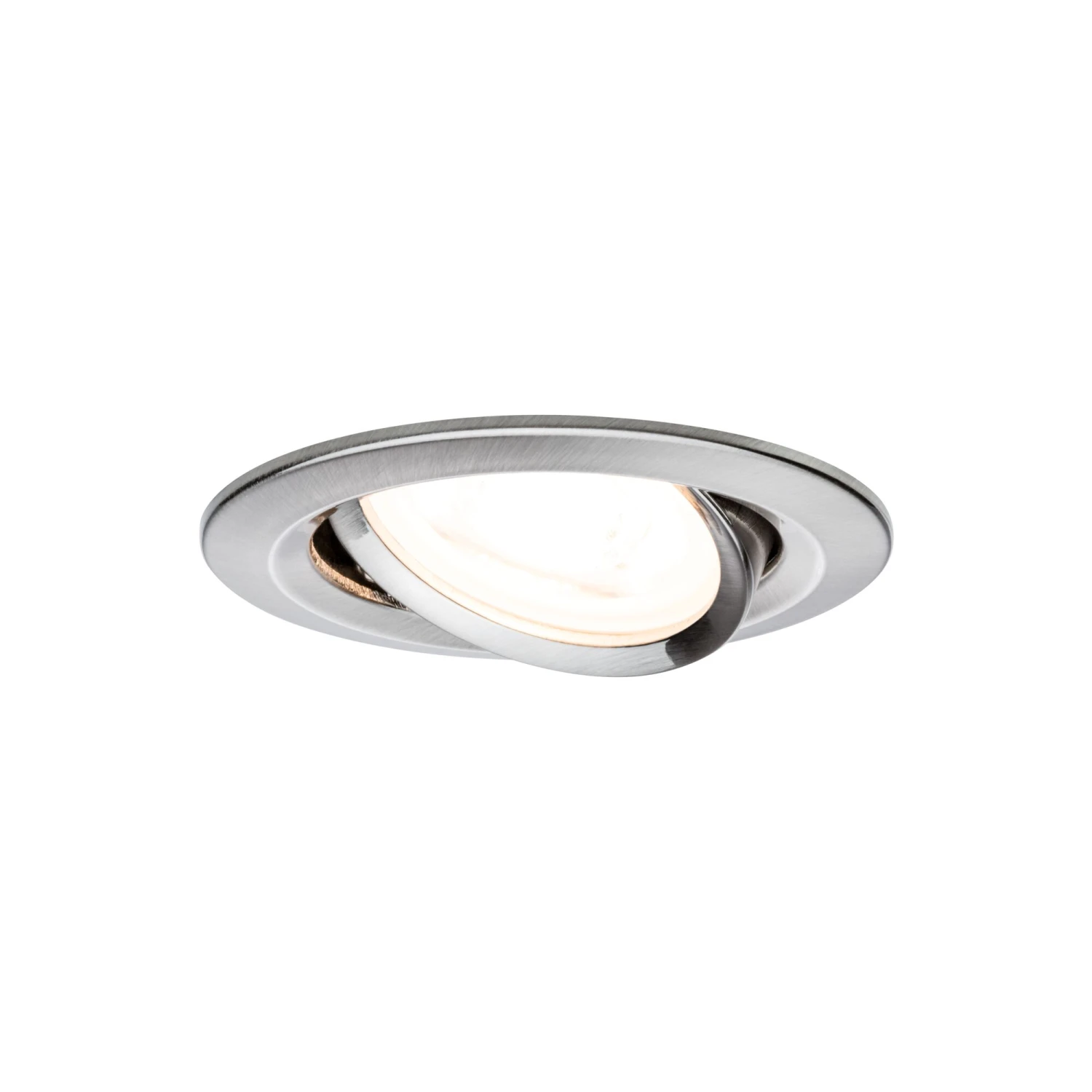 Paulmann LED Einbauleuchte Nova Basisset Schwenkbar Rund 84mm 50° GU10 3x6,5W 3x460lm 230V 2700K Eisen Gebürstet - Image 6