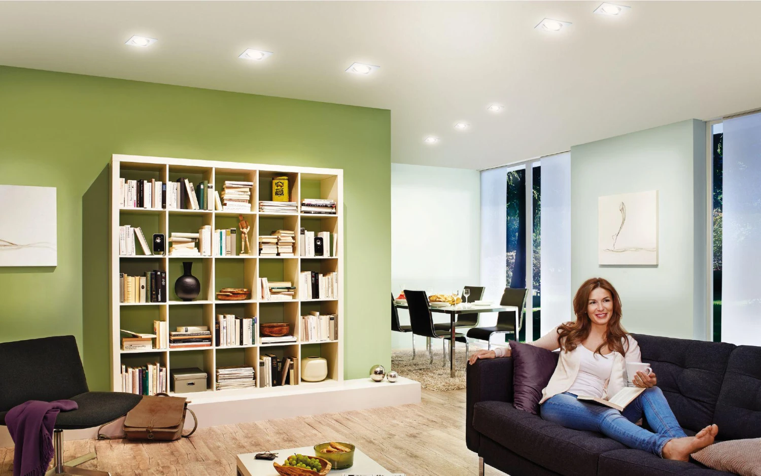 Paulmann LED Einbauleuchte Nova Schwenkbar Eckig 84x84mm 50° GU10 6,5W 460lm 230V 2700K Weiß Matt - Image 4