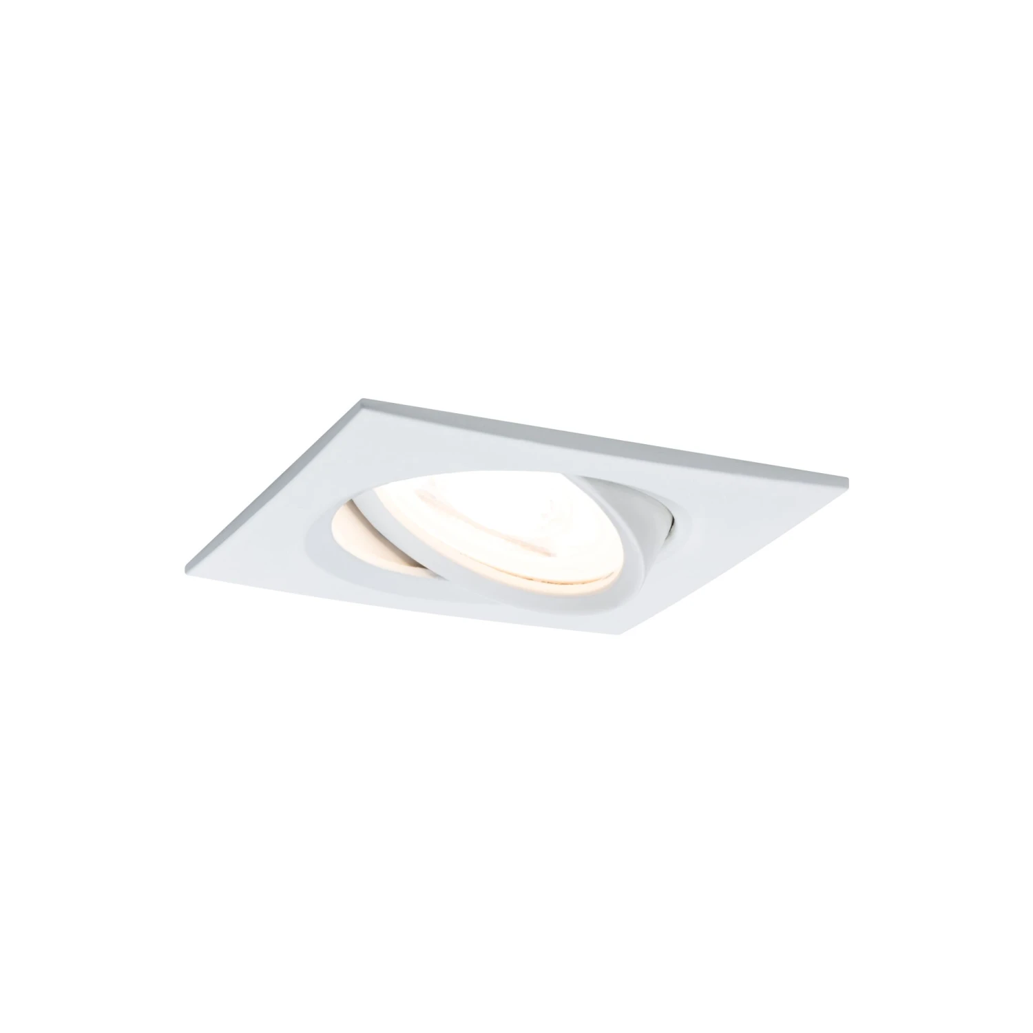Paulmann LED Einbauleuchte Nova Basisset Schwenkbar Eckig 84x84mm 50° GU10 3x6,5W 3x460lm 230V 2700K Weiß Matt - Image 4