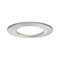 Paulmann LED Einbauleuchte Nova Starr IP44 Rund 78mm GU10 6,5W 460lm 230V 2700K Eisen Gebürstet