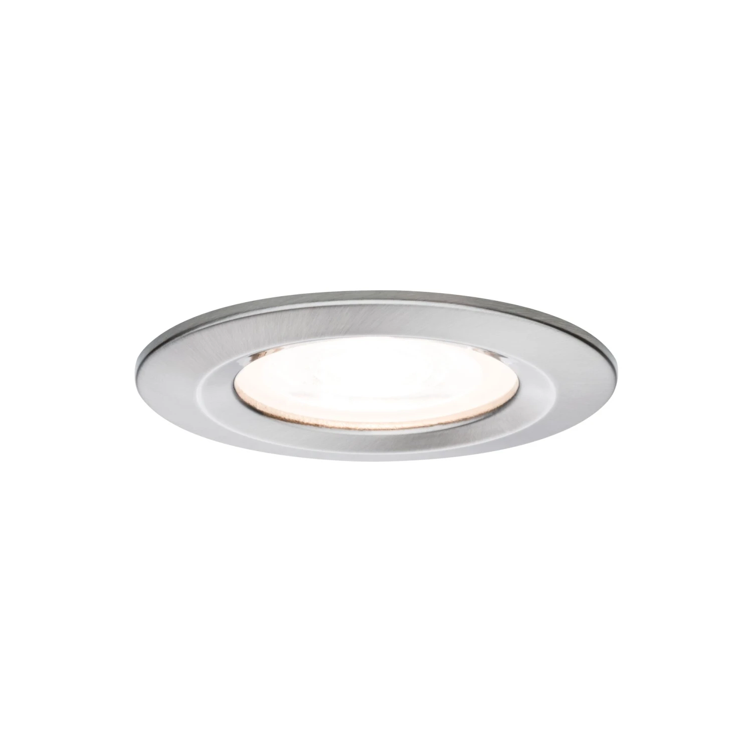 Paulmann LED Einbauleuchte Nova Basisset Starr IP44 Rund 78mm GU10 3x6,5W 3x460lm 230V 2700K Eisen Gebürstet - Image 6