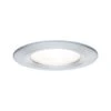 Paulmann LED Einbauleuchte Nova Starr IP44 Rund 78mm GU10 6,5W 460lm 230V 2700K Alu Gedreht