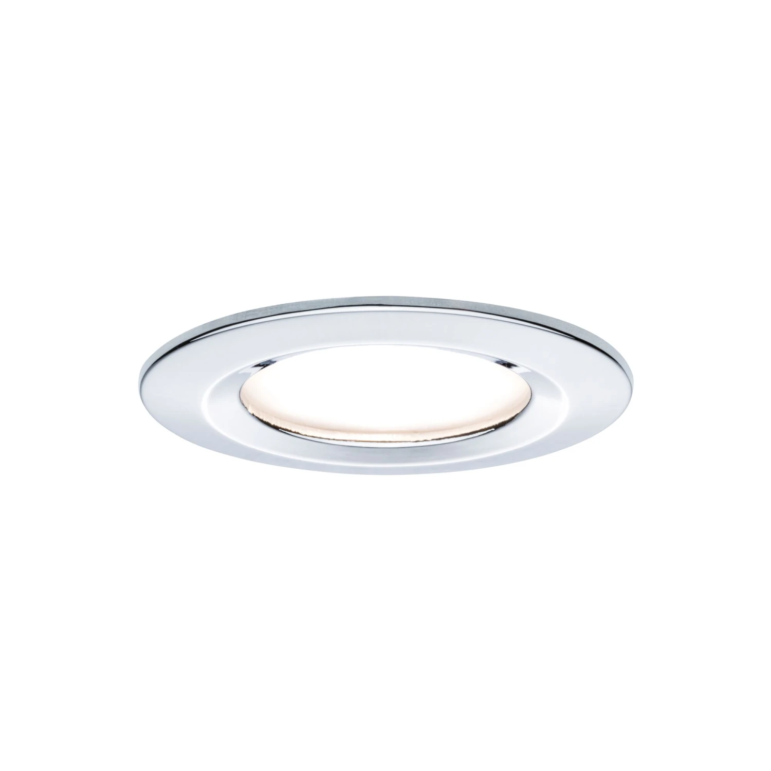 Paulmann LED Einbauleuchte Nova Basisset Starr IP44 Rund 78mm GU10 3x6,5W 3x460lm 230V 2700K Chrom - Image 5
