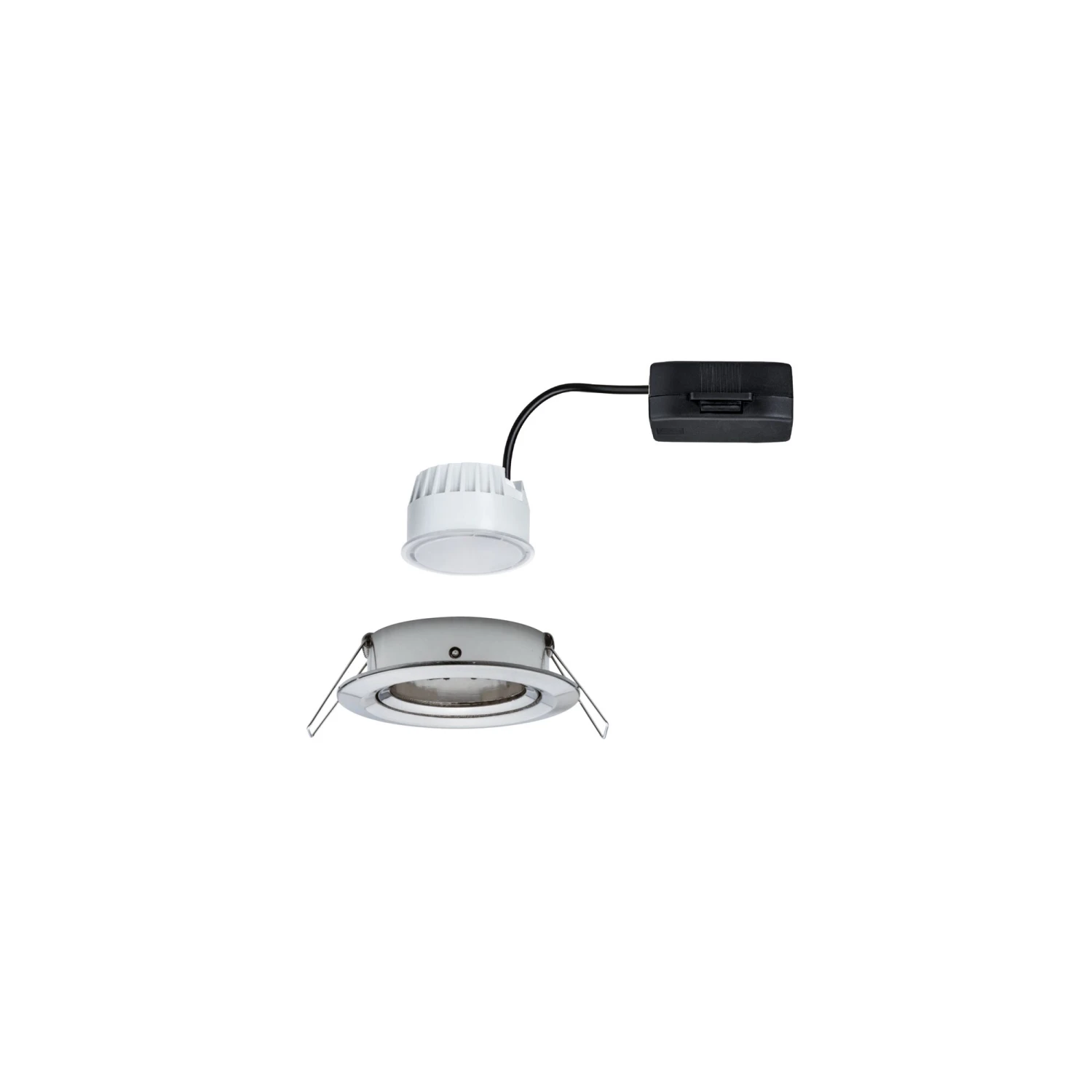 Paulmann LED Einbauleuchte Nova Coin Einzelleuchte Schwenkbar Rund 84mm 50° Coin 6W 470lm 230V 2700K Eisen Gebürstet - Image 6