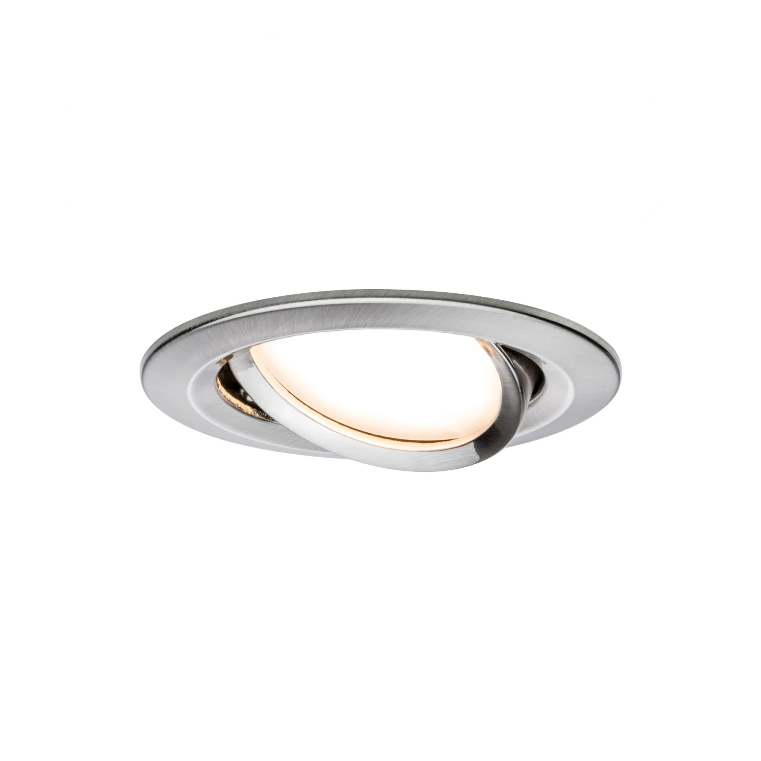 Paulmann LED Einbauleuchte Nova Coin Basisset Schwenkbar Rund 84mm 50° Coin 3x6W 3x470lm 230V 2700K Eisen Gebürstet - Image 5