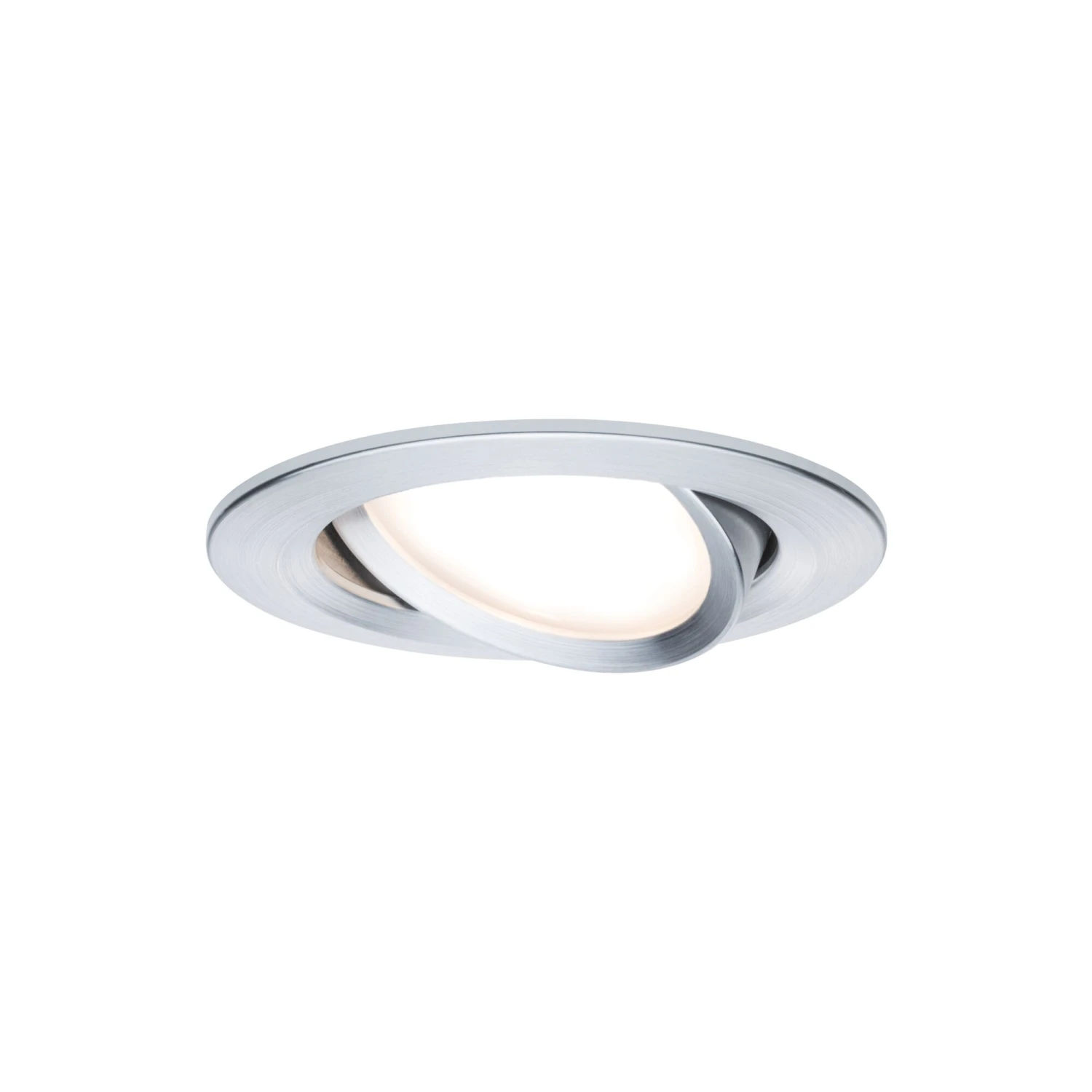 Paulmann LED Einbauleuchte Nova Coin Basisset Schwenkbar Rund 84mm 50° Coin 3x6W 3x470lm 230V 2700K Alu Gedreht - Image 5