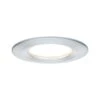 Paulmann LED Einbauleuchte Nova Coin Einzelleuchte Starr IP44 Rund 78mm Coin 6W 470lm 230V 2700K Alu Gedreht