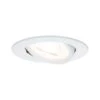 Paulmann LED Einbauleuchte 3-Step-Dim Nova Schwenkbar Rund 84mm 50° GU10 6,5W 460lm 230V Dimmbar 2700K Weiß Matt