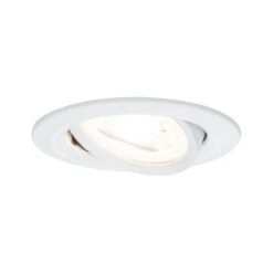 Paulmann LED Einbauleuchte 3-Step-Dim Nova Schwenkbar Rund 84mm 50° GU10 6,5W 460lm 230V Dimmbar 2700K Weiß Matt