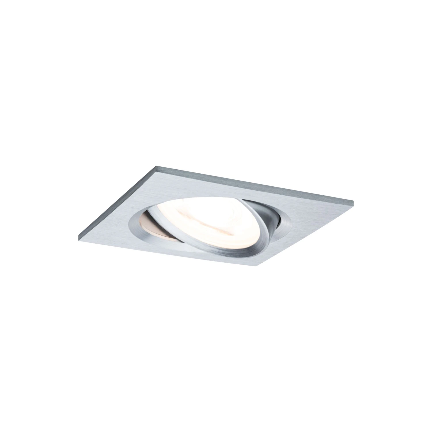 Paulmann LED Einbauleuchte 3-Step-Dim Nova Coin Basisset Schwenkbar Eckig 84x84mm 50° Coin 3x6W 3x470lm 230V Dimmbar 2700K Alu Gedreht - Image 4