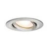 Paulmann Einbauleuchte Nova Plus Schwenkbar IP65 Rund 93mm 30° GU5,3 / GU10 Max. 35W Dimmbar Eisen Gebürstet