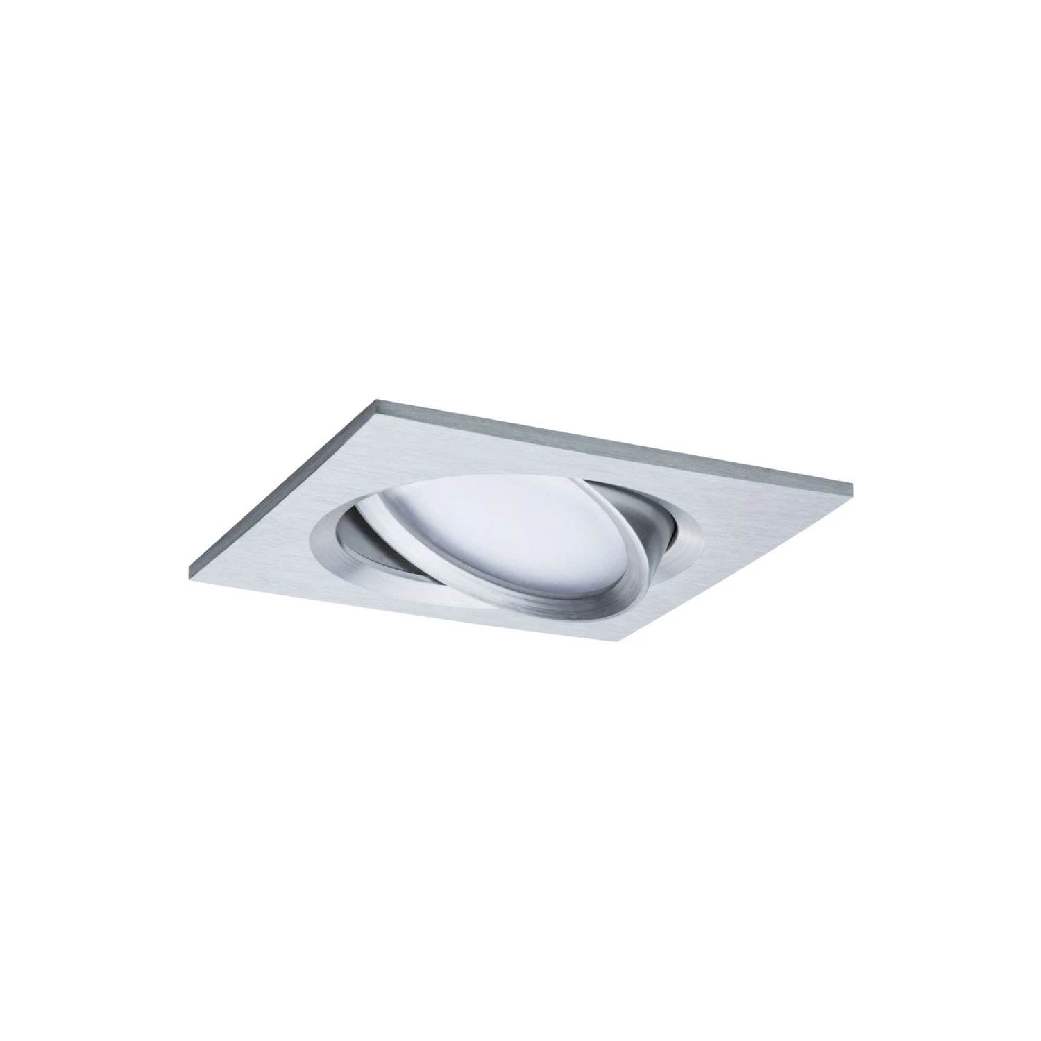 Paulmann LED Einbauleuchte Nova Plus Coin Basisset Schwenkbar Eckig 84x84mm 50° Coin 3x6W 3x470lm 230V Dimmbar 2700K Alu Gedreht - Image 4