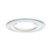 Paulmann LED Einbauleuchte Nova Plus Coin Einzelleuchte Starr IP44 Rund 78mm Coin 6,8W 425lm 230V Dimmbar 2700K Chrom