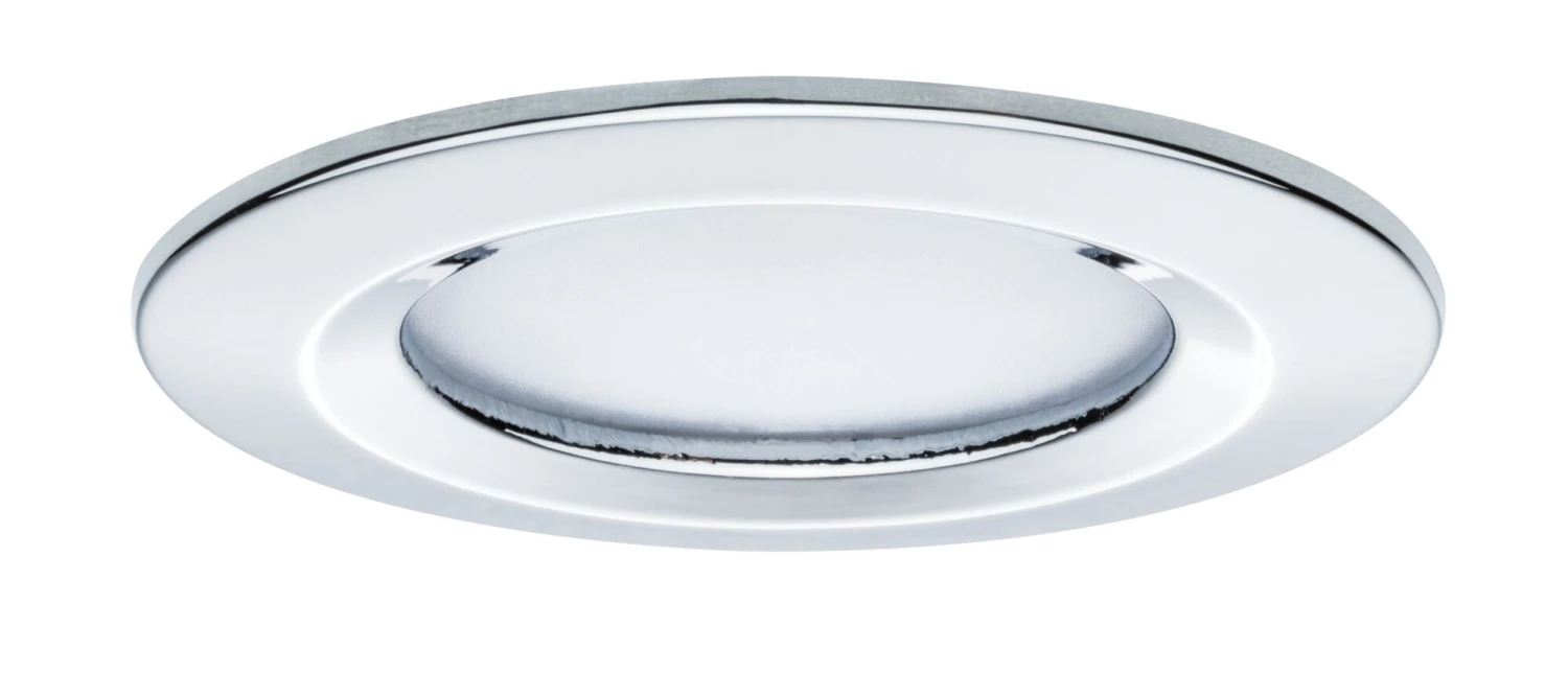 Paulmann LED Einbauleuchte Nova Plus Coin Einzelleuchte Starr IP44 Rund 78mm Coin 6,8W 425lm 230V Dimmbar 2700K Chrom - Image 4