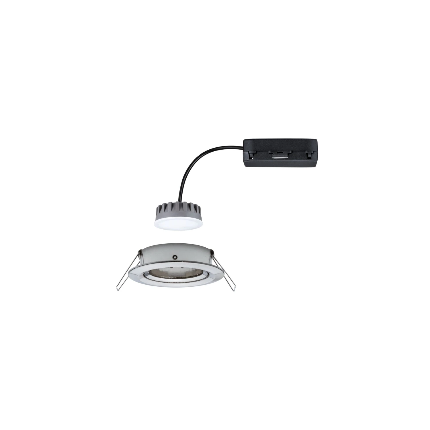 Paulmann LED Einbauleuchte Nova Plus Coin Einzelleuchte Schwenkbar Rund 84mm 50° Coin 6W 470lm 230V Dimmbar 2700K Eisen Gebürstet - Image 6