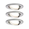 Paulmann Einbauleuchte LED Coin Slim IP23 Rund 6,8W Eisen 3er-Set Dimmbar Und Schwenkbar