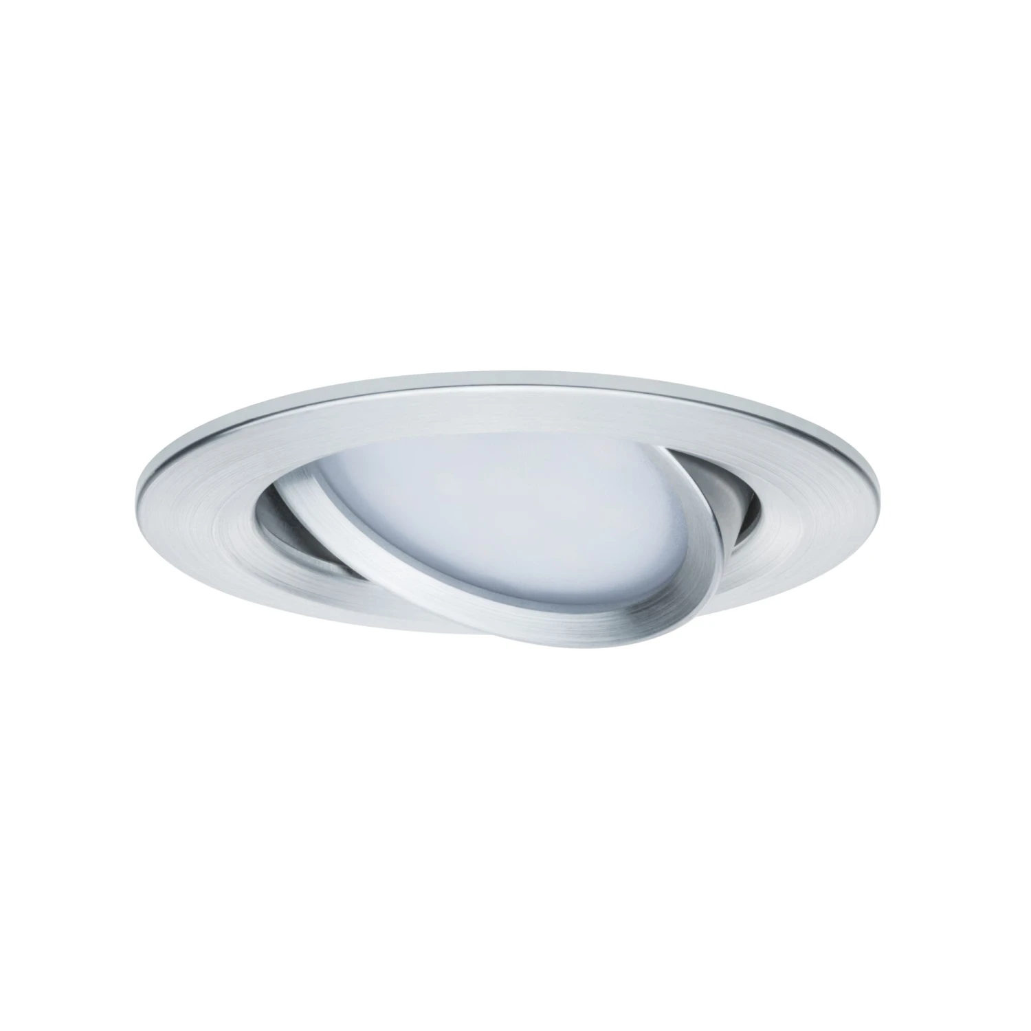 Paulmann LED Einbauleuchte Nova Plus Coin Basisset Schwenkbar Rund 84mm 50° Coin 3x6W 3x470lm 230V Dimmbar 2700K Alu Gedreht - Image 5
