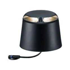 Paulmann Plug & Shine LED Bodenaufbauleuchte Warmweiß Einzelspot Zweifacher Lichtaustritt, 180° IP67 3000K 2x3W Anthrazit