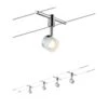Paulmann LED Seilsystem Stage 4x300lm 4x4,8W 2700K 230/12V Weiß/Chrom