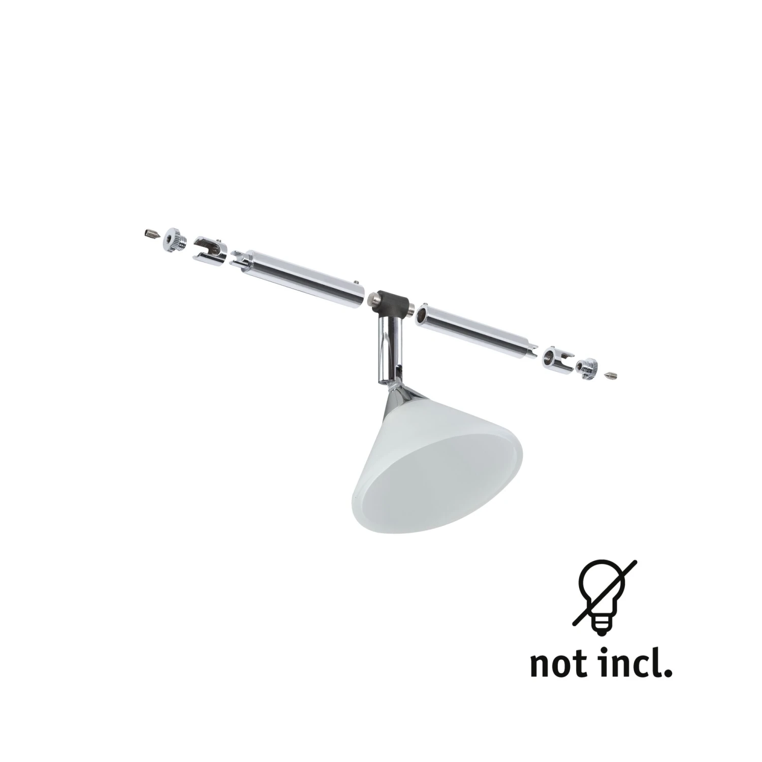 Paulmann Seilsystem Colmar GU4 Max. 10W Dimmbar 12V Chrom/Satin - Image 2