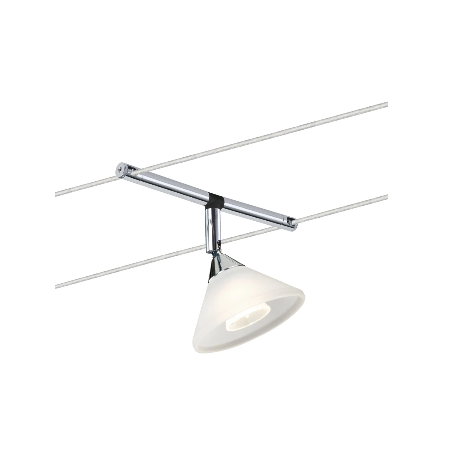 Paulmann Seilsystem Colmar GU4 Max. 10W Dimmbar 12V Chrom/Satin