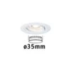 Paulmann LED Einbauleuchte Nova Mini Coin Einzelleuchte Schwenkbar Rund 66mm 15° Coin 4W 310lm 230V 2700K Weiß Matt