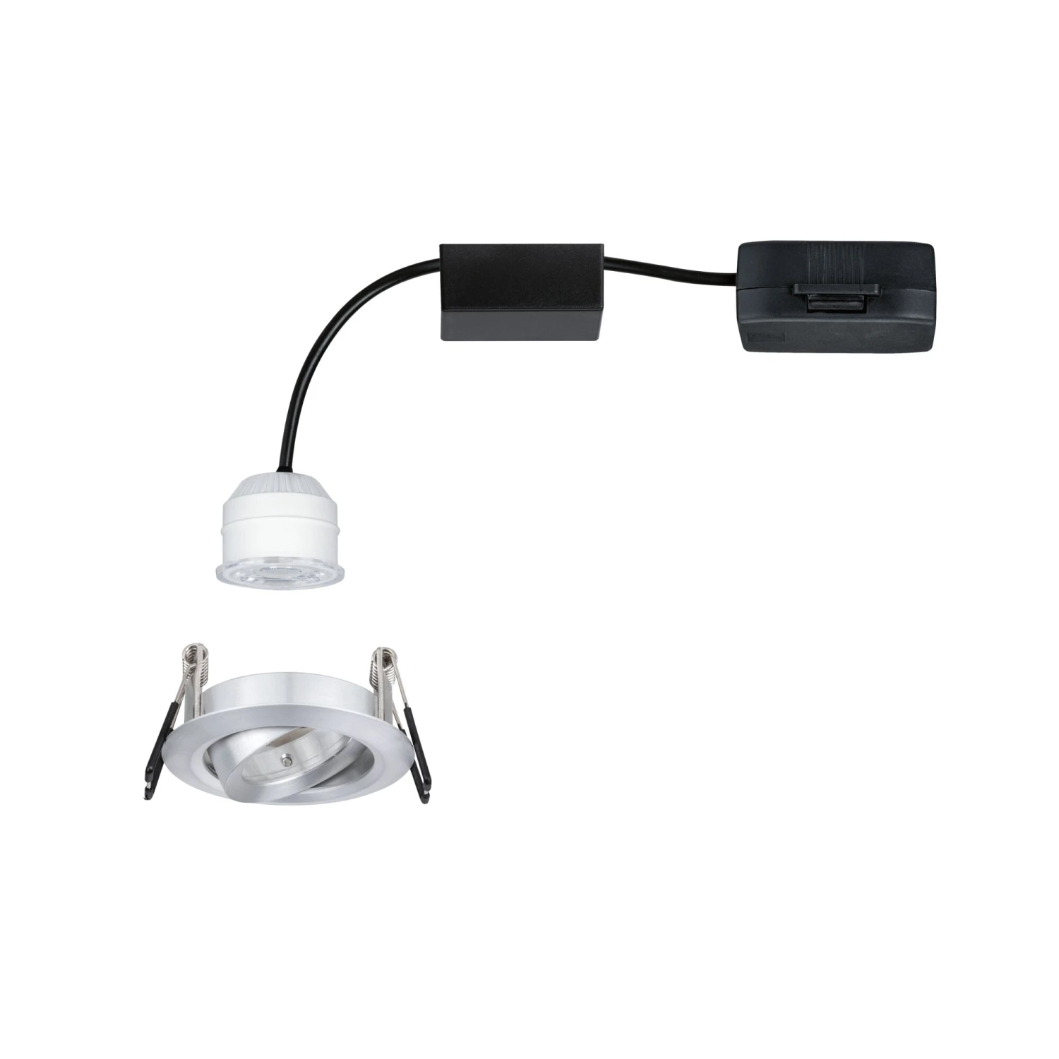 Paulmann LED Einbauleuchte Nova Mini Coin Einzelleuchte Schwenkbar Rund 66mm 15° Coin 4W 310lm 230V 2700K Alu Gedreht - Image 8