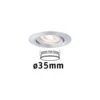 Paulmann LED Einbauleuchte Nova Mini Coin Einzelleuchte Schwenkbar Rund 66mm 15° Coin 4W 310lm 230V 2700K Alu Gedreht
